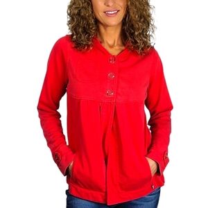 Volcom Sweater Cape Size Medium Red